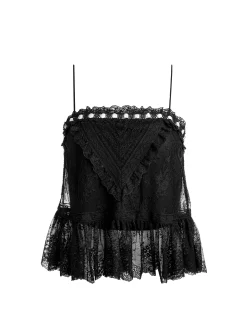 Alice and Olivia ALESSIA LACE TOP