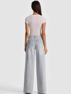 Alice and Olivia AMAZING EMBELLISHED JEAN