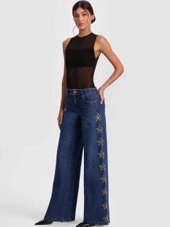 Alice and Olivia AMAZING EMBELLISHED JEAN