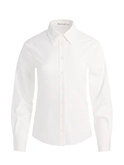 Alice and Olivia AMELIA BUTTON DOWN WITH LACE UP BACK