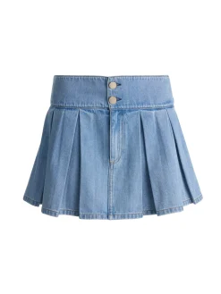 Alice and Olivia AMY DENIM MINI SKIRT