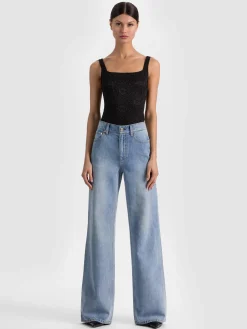 Alice and Olivia ANNIKA LACE BODYSUIT