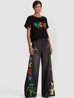 Alice and Olivia A+O X GRATEFUL DEAD AMAZING JEAN