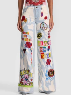Alice and Olivia A+O X GRATEFUL DEAD AMAZING JEAN
