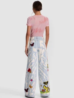 Alice and Olivia A+O X GRATEFUL DEAD AMAZING JEAN