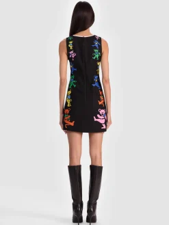 Alice and Olivia A+O X GRATEFUL DEAD CLYDE MINI DRESS