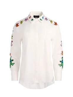 Alice and Olivia A+O X GRATEFUL DEAD DIMITRA BUTTON DOWN