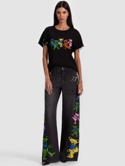 Alice and Olivia A+O X GRATEFUL DEAD EVAN TEE