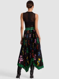 Alice and Olivia A+O X GRATEFUL DEAD KATZ MAXI SKIRT