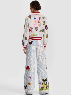 Alice and Olivia A+O X GRATEFUL DEAD KERI DENIM JACKET