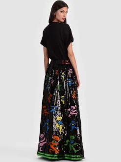 Alice and Olivia A+O X GRATEFUL DEAD TINA BALLGOWN SKIRT