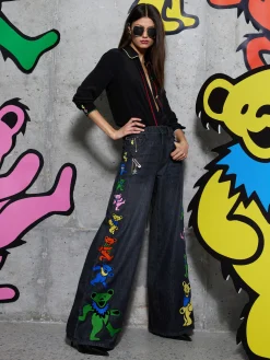 Alice and Olivia A+O X GRATEFUL DEAD WILLA BLOUSE