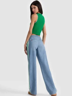 Alice and Olivia ARACELI TWO TONE CASHMERE TANK