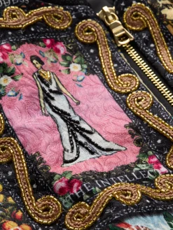 Alice and Olivia ASHER EMBELLISHED VARSITY JACKET