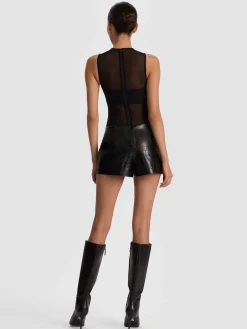 Alice and Olivia BANDEAU SLEEVELESS BODYSUIT