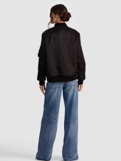 Alice and Olivia BECKY REVERSIBLE FAUX FUR BOMBER JACKET