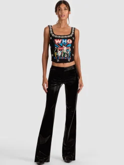 Alice and Olivia BELLA VEGAN BOOTCUT PANT