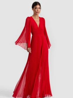 Alice and Olivia BENNET PLEATED JUMPSUIT