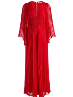 Alice and Olivia BENNET PLEATED JUMPSUIT
