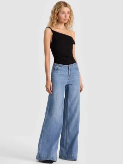 Alice and Olivia BIANCA TWISTED BODYSUIT