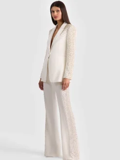 Alice and Olivia BREANN EMBELLISHED FITTED BLAZER