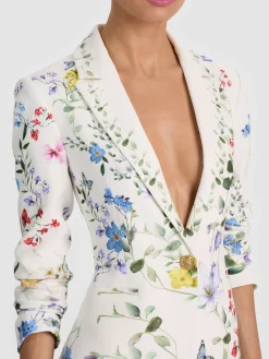 Alice and Olivia BREANN PRINTED BLAZER