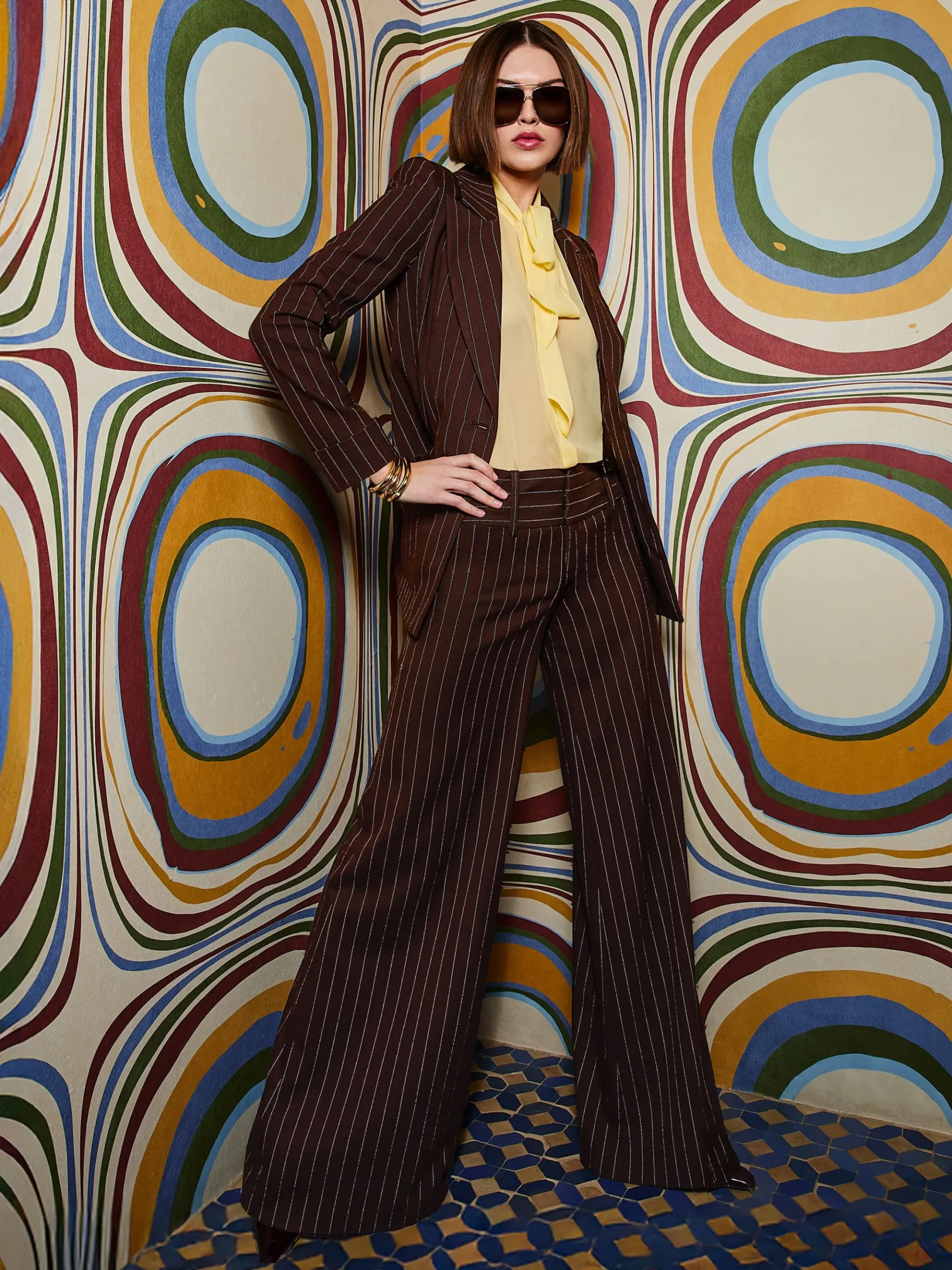 Alice and Olivia BURNS FITTED BLAZER