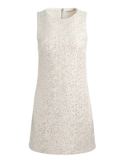 Alice and Olivia CADE EMBELLISHED TWEED MINI DRESS