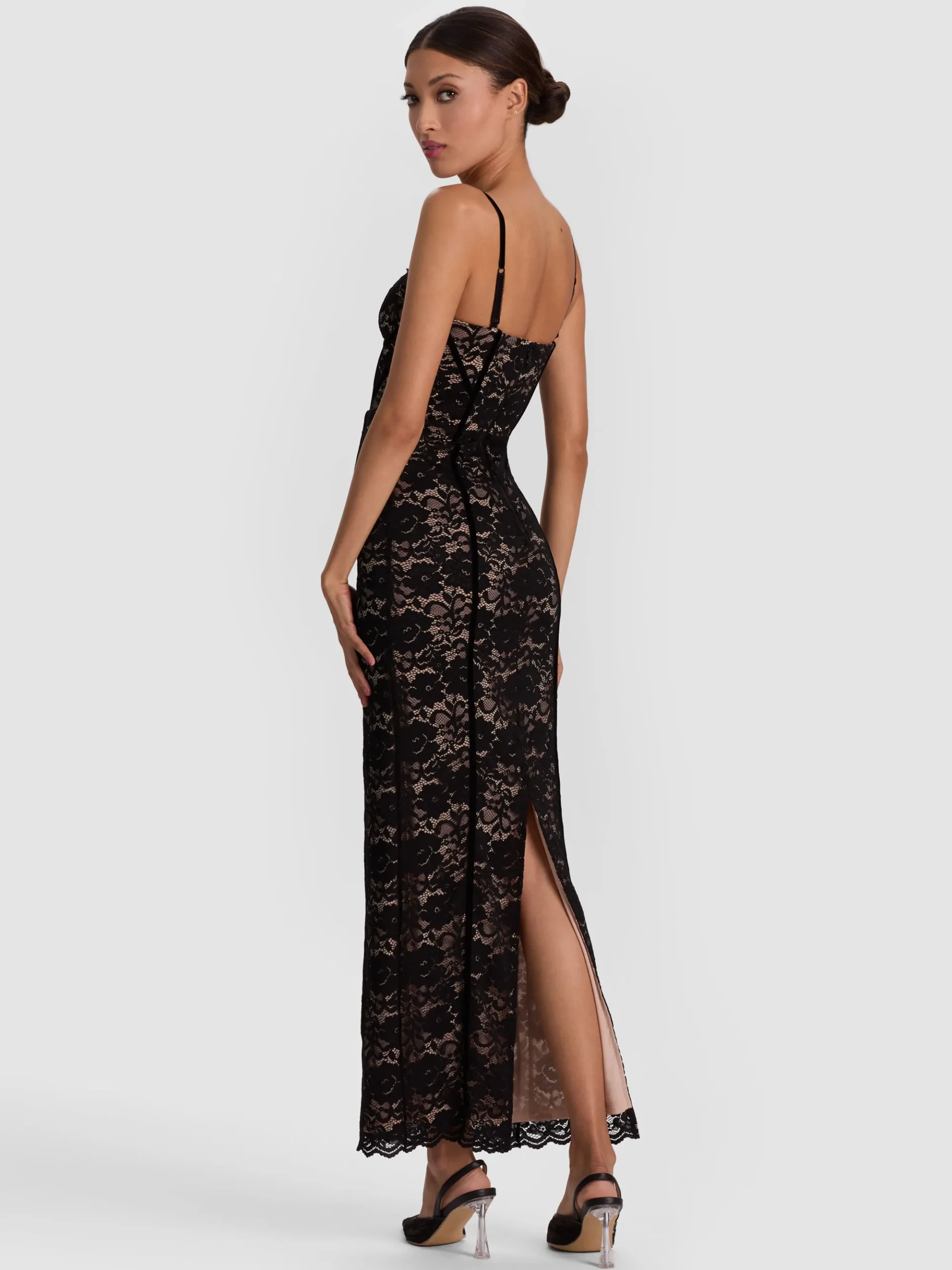 Alice and Olivia CARISSA LACE MAXI DRESS