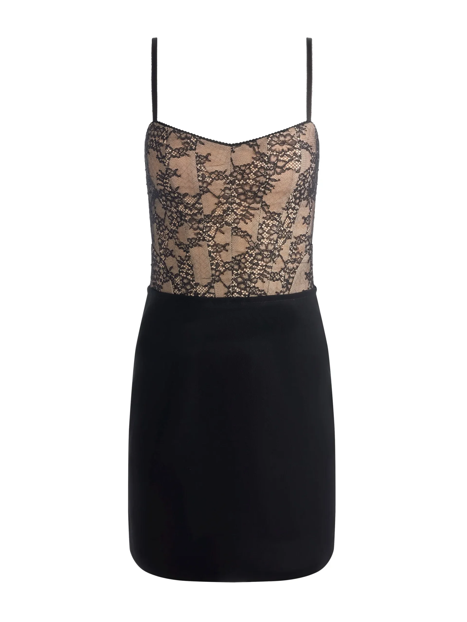 Alice and Olivia CARLA LACE CORSET MINI DRESS