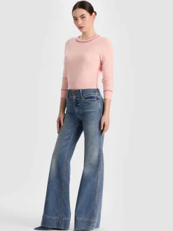 Alice and Olivia CAROLANN CASHMERE PULLOVER