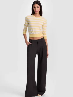 Alice and Olivia CAROLANN CASHMERE SHRUNKEN PULLOVER