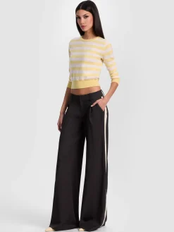 Alice and Olivia CAROLANN CASHMERE SHRUNKEN PULLOVER