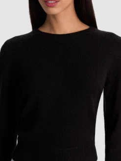 Alice and Olivia CAROLANN CASHMERE SHRUNKEN PULLOVER