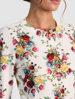 Alice and Olivia CARSON PRINTED CARDIGAN