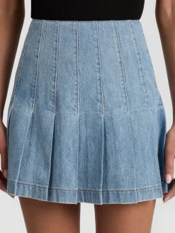 Alice and Olivia CARTER DENIM SKIRT
