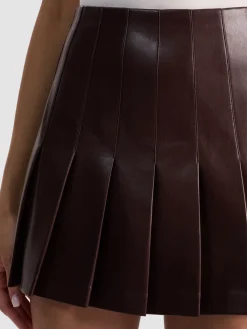 Alice and Olivia CARTER VEGAN MINI SKIRT