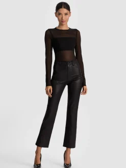 Alice and Olivia CASEY LEATHER ANKLE PANT