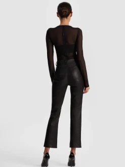 Alice and Olivia CASEY LEATHER ANKLE PANT