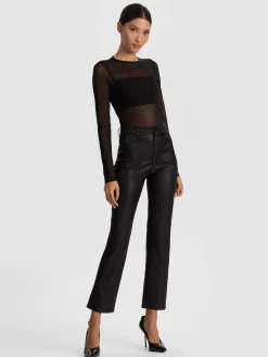 Alice and Olivia CASEY LEATHER ANKLE PANT