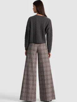 Alice and Olivia CECILIE CASHMERE CABLEKNIT PULLOVER