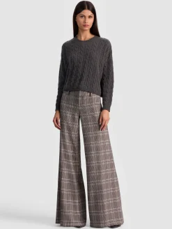 Alice and Olivia CECILIE CASHMERE CABLEKNIT PULLOVER