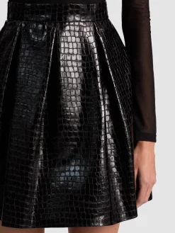 Alice and Olivia CHARA VEGAN MINI DRESS