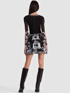 Alice and Olivia CHARA VEGAN MINI DRESS