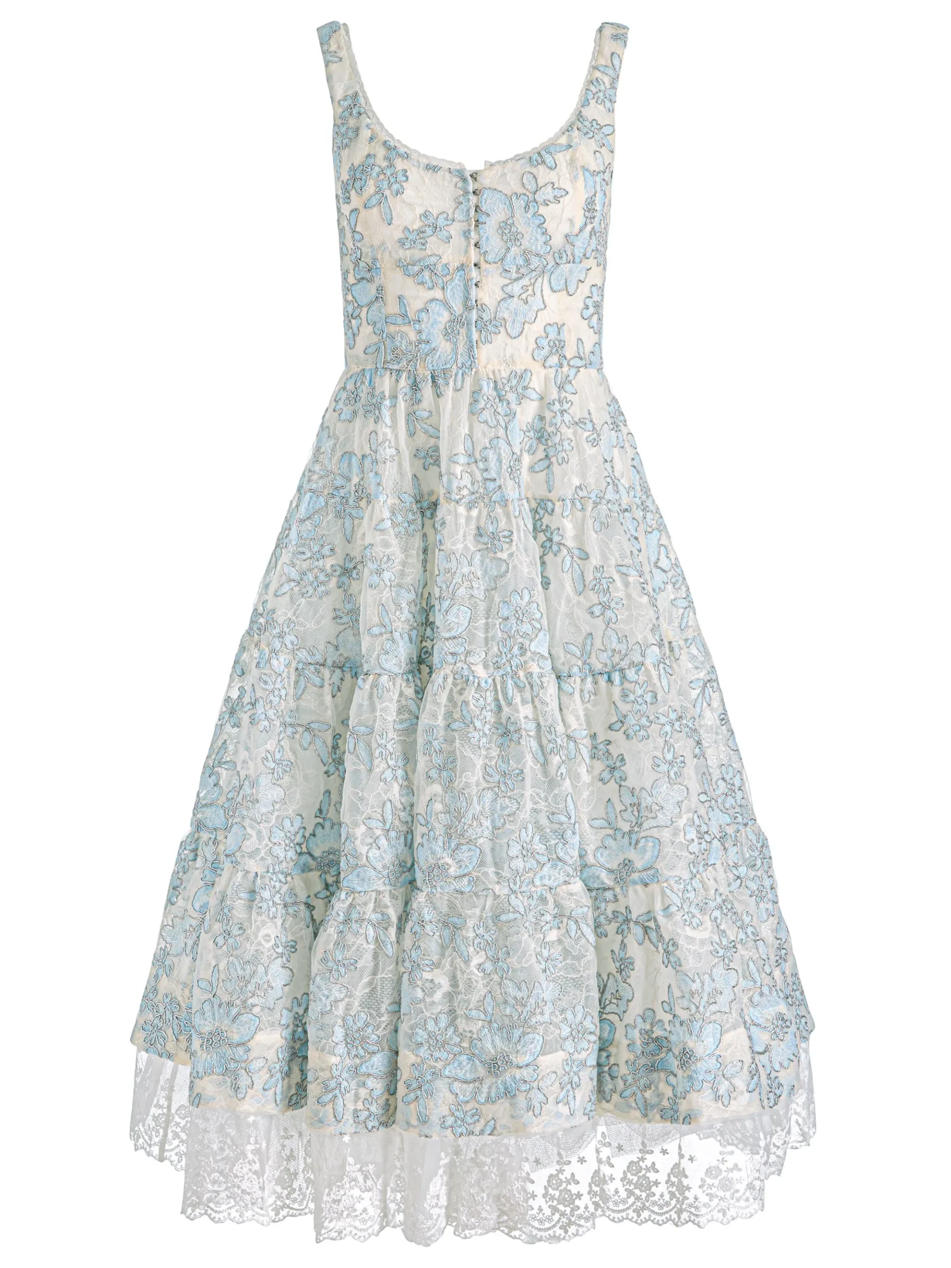 Alice and Olivia CHARLOTTE LACE MIDI DRESS