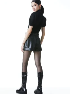 Alice and Olivia CHASE PUFF SLEEVE SWEATER