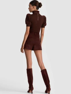 Alice and Olivia CHASE PUFF SLEEVE SWEATER