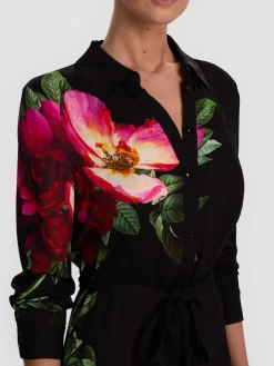 Alice and Olivia CHASSIDY MAXI SHIRT DRESS