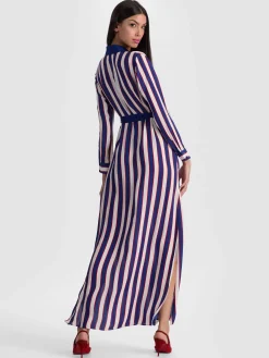 Alice and Olivia CHASSIDY MAXI SHIRT DRESS