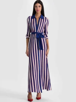 Alice and Olivia CHASSIDY MAXI SHIRT DRESS